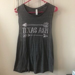 Texas A&M Grey Tank Top